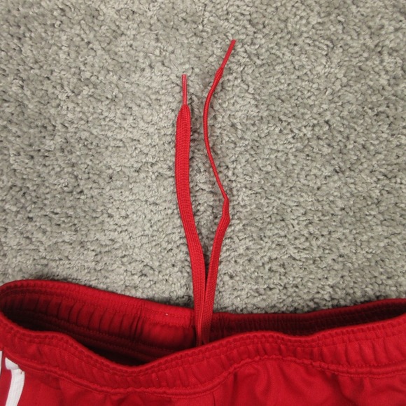 Adidas Track Pants Mens Small Red White Striped Athletic Tapered Climalite Logo - Picture 9 of 11